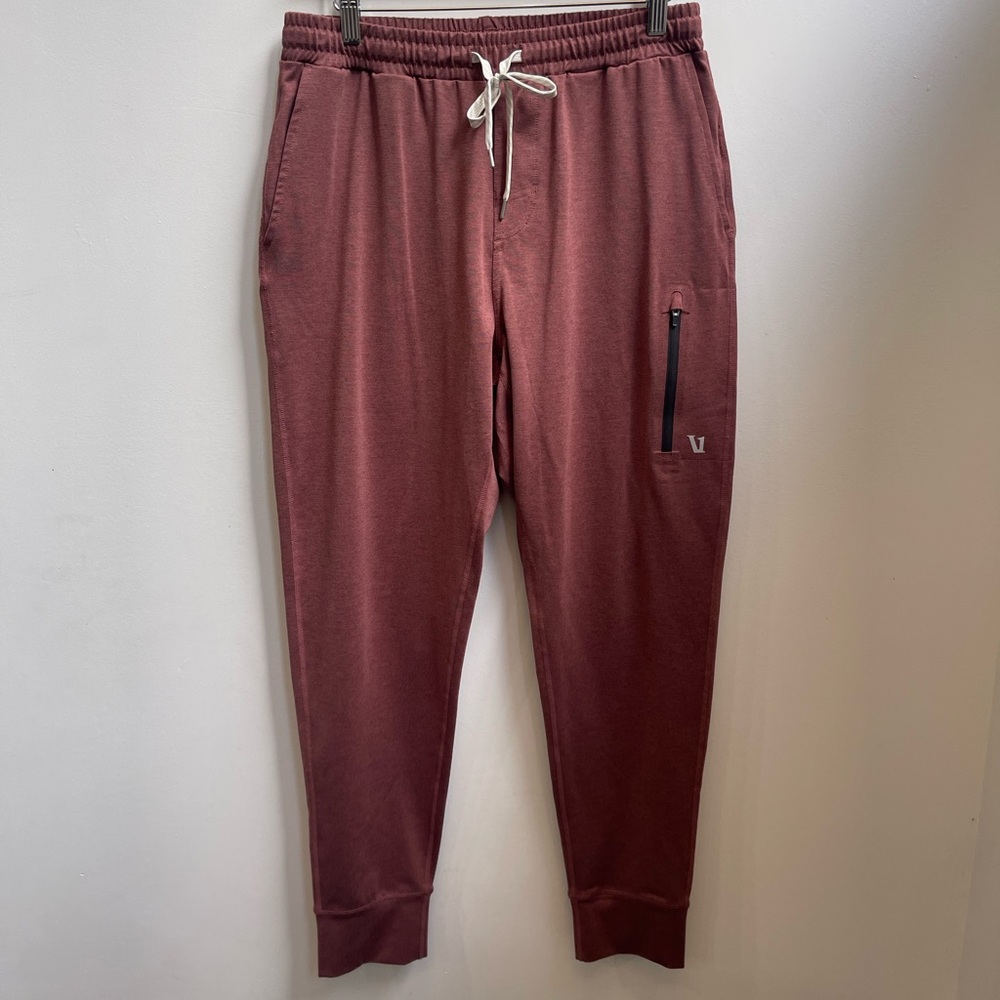 Vuori Burgundy Joggers with Drawstring